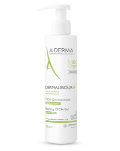 A-Derma Dermalibour+ Cica-Gel Εξυγιαντικό Αφρίζον Τζελ Καθαρισμού για Πρόσωπο & Σώμα 200ml