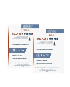 Ducray Anacaps Expert Συμπλήρωμα Διατροφής Για Την Χρόνια Τριχόπτωση 2x30κάψουλες