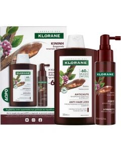 Klorane Promo Quinine Σαμπουάν Κατά της Τριχόπτωσης 200ml & Ορός Κατά της Προοδευτικής & Αντιδραστικής Τριχόπτωσης 100ml