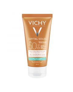 Vichy Capital Soleil Emulsion Anti-Brillance Toucher Sec SPF50 50ml Αντιηλιακό Γαλάκτωμα Προσώπου για Ματ Αποτέλεσμα
