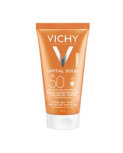 Vichy Capital Soleil BB Tinted Dry Touch Face Fluid SPF50 Αντιηλιακή Κρέμα Προσώπου με Χρώμα και Ματ Αποτέλεσμα