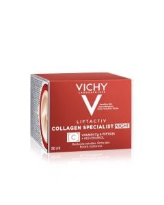 Vichy Liftactiv Collagen Specialist Night Cream 50ml Αντιγηραντική Κρέμα Νύχτας