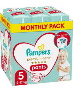Pampers Premium Care Pants No5 (12-17kg) 102 Πάνες