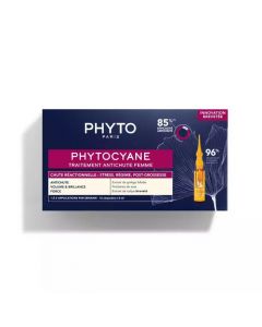 Phyto Phytocyane Traitement Anti-Chute Αγωγή κατά της Τριχόπτωσης για Γυναίκες Αμπούλες Μαλλιών 12x5ml