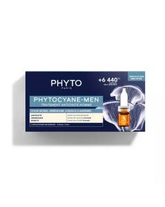 Phyto Phytocyane Αγωγή για την 'Εντονη Ανδρική Τριχόπτωση Λόγω Κληρονομικότητας Αμπούλες 12x3.5ml