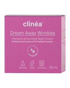 Clinea Dream Away Wrinkles Κρέμα Νυκτός Εντατικής Αντιγήρανσης 50ml