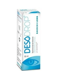 Bausch & Lomb Desodrop Eye Drops 8ml Προστατευτικό & Λιπαντικό Οφθαλμικό Διάλυμα σε Σταγόνες