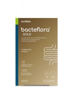 Olonea BacteFlora Gold Συμβιωτικό για Υγεία & Ομαλή Λειτουργία Εντέρου με Υψηλή Περιεκτικότητα 30κάψουλες