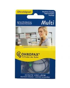 Ohropax Multi Reusable Earplugs Against Noise 1 pair