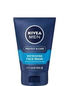 Nivea Protect & Care Deep Cleaning Face Wash 100ml Αναζωογονητικό Gel Καθαρισμού για Άνδρες