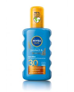 Nivea Sun Protect & Bronze Spray SPF30 200ml Αντιηλιακό Σπρέι για Μαύρισμα