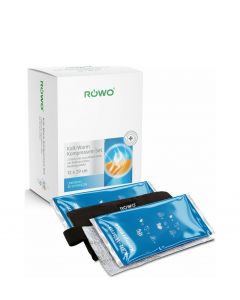 Rowo Επίθεμα Gel με Velcro & Ελαστική Ταινία Στερέωσης 12x29cm 2τεμ