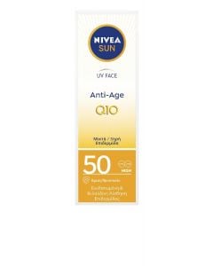 Nivea Anti Age Q10 SPF50 50ml Αντηλιακή - Αντιγηραντική Κρέμα Προσώπου για Κανονικές - Ξηρές Επιδερμίδες