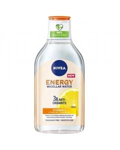 Nivea Energy Micellar Water Vitamin C Μυκηλιακό Νερό Καθαρισμού & Ντεμακιγιάζ με Βιταμίνη C 400ml