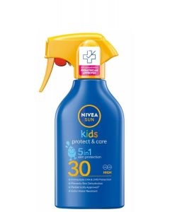 Nivea Sun Kids Protect & Care 5-in-1 SPF30 Παιδικό Αντηλιακό Γαλάκτωμα Προσώπου & Σώματος Σπρέι 270ml