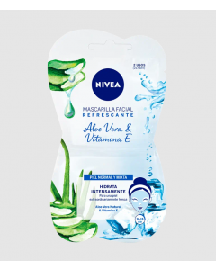 Nivea Refreshing Face Mask with Aloe Vera & Vitamin E 2x7.5ml
