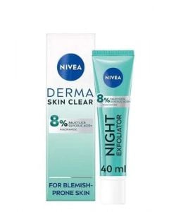 Nivea Derma Skin Clear Night Exfoliator Απολεπιστικό Νυκτός Προσώπου κατά των Πόρων 40ml