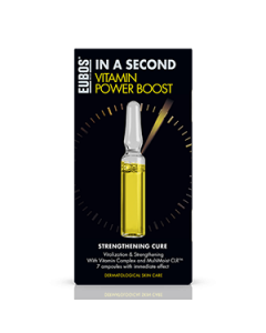 Eubos In a Second Vitamin Power Boost 7 Αμπούλες x 2ml Δραστικό Booster Πλούσιας Θρέψης