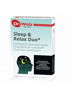 Power of Nature Dr. Wolz Sleep & Relax Duo Συμπλήρωμα Διατροφής για Διαχείριση Άγχους & Αϋπνίας 60κάψουλες