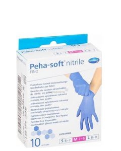 Hartmann Peha-Soft Nitrile Fino Γάντια Νιτριλίου Χωρίς Πούδρα Μπλε Medium 10τεμάχια