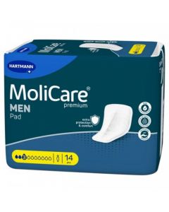 Hartmann MoliCare Premium Ανδρικές Σερβιέτες Ακράτειας Κανονικής Ροής 3 Σταγόνες 14τεμάχια