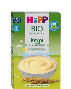 Hipp BIO Βρεφική Υποαλλεργική Κρέμα Κεχρί με Ρύζι & Καλαμπόκι 5m+ 200gr