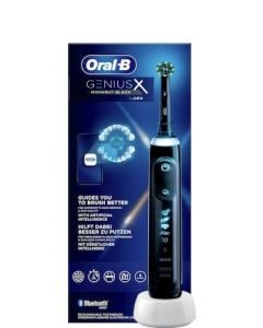 Oral-B Genius X Midnight Black Ηλεκτρική Οδοντόβουρτσα με Χρονομετρητή & Αισθητήρα Πίεσης 1τεμάχιο