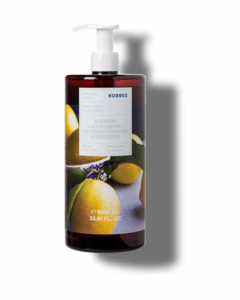 Korres Renewing Body Cleanser Basil Lemon 1Ltr Αφρόλουτρο Βασιλικός Λεμόνι 