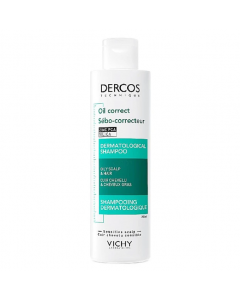 Vichy Dercos Sebo Corrector Oil Control Treatment Shampoo 200ml Σαμπουάν για τη Ρύθμιση της Λιπαρότητας