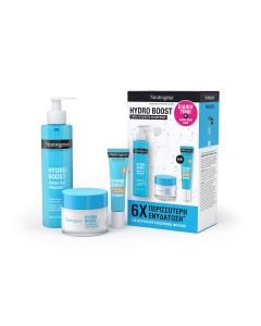 Neutrogena Promo Hydro Boost Water Gel Cleanser 200ml & Gel Cream 50ml & Hydrating Fluid Spf50 15ml