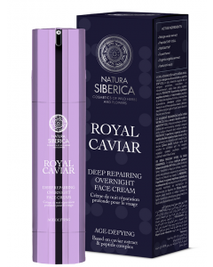 Natura Siberica Royal Caviar Deep Repairing Overnight Face Cream 50ml Κρέμα Νύχτας για Ολική Αναδόμηση