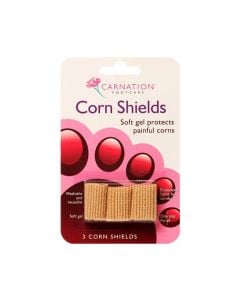 Carnation Corn Shields 3pcs Επιθέματα για Ανακούφιση Πόνου, Απορρόφηση Κραδασμών & Μείωση Τριβής Δακτύλων 