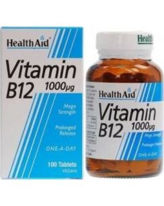 Health Aid Βιταμίνη B12 Vegan 1000mg 100 ταμπλέτες