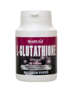 Health Aid L-Glutathione 250mg 60tabs Συμπλήρωμα Διατροφής για Αποτοξίνωση & Ενίσχυση Επιπέδων Ενέργειας