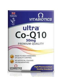 Vitabiotics Ultra Co-Q10 Συμπλήρωμα Διατροφής Συνένζυμου Q10 50mg 60ταμπλέτες