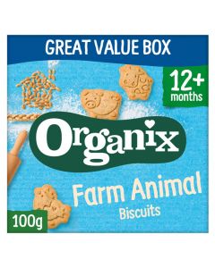 Organix Farm Animal Μπισκότα σε Σχήμα Ζωάκια 12+Μηνών 100gr