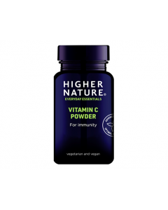 Higher Nature Buffered Vitamin C 60gr Βιταμίνη C Χαμηλής Οξύτητας, Φιλική προς το Στομάχι
