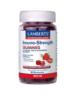 Lamberts Imuno-Strength Gummies Food Supplements with Vitamin C, Zinc & Elderberry Extract 60 Gummies
