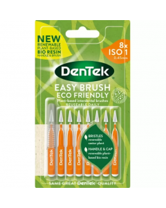 DenΤek ECO Easy Brush 0.45mm Πορτοκαλί Μεσοδόντια Βουρτσάκια με Λαβή 8 τμχ