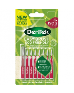 DenΤek ECO Easy Brush 0.5mm Κόκκινο Μεσοδόντια Βουρτσάκια με Λαβή 8τμχ