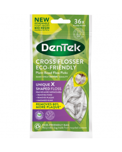 DenTek Cross Flosser Eco-Friendly Floss Picks 36 Items Οδοντικό Νήμα με Λαβή