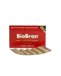 BioBran 250mg MGN-3 Arabinoxylan Ενίσχυση του Ανοσοποιητικού 50ταμπλέτες