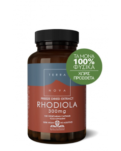 Terranova Συμπλήρωμα Διατροφής με Ροντιόλα για Μείωση Άγχους & Βελτίωση  Διάθεσης 100 φυτικές κάψουλες