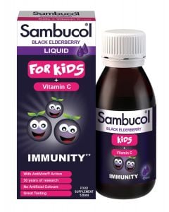 Sambucol Black Elderberry For Kids with Vitamin C 120ml Ενίσχυση Ανοσοποιητικού για Παιδιά