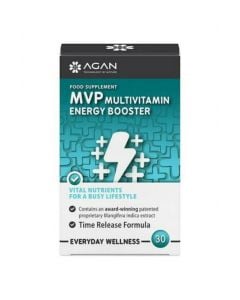 Agan MVP Multivitamin Energy Booster Βιταμίνες Μέταλλα & Ιχνοστοιχεία για Ενέργεια και Μείωση της Κούρασης 30ταμπλέτες