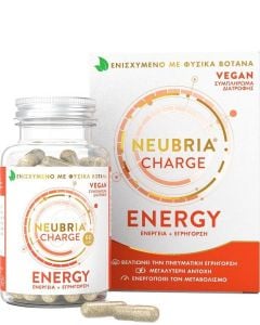 Neubria Charge Energy Supplement 60κάψουλες Συμπλήρωμα Διατροφής Για Ενέργεια και Εγρήγορση