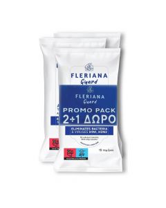 Power Health Promo Fleriana Guard Antibacterial Wet Wipes 3x15 Items
