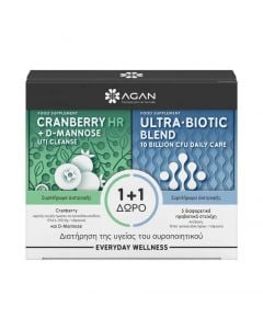 Agan Promo Cranberry HR με D-Mannose 30κάψουλες & Ultra Biotic Blend Προβιοτικά 15κάψουλες