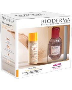 Bioderma Promo Photoderm SPF50+ Πολύ Υψηλή Αντηλιακή Προστασία Με Ανάλαφρη Κάλυψη 40ml & Δώρο Sensibio Η2Ο Νερό Καθαρισμού & Ντεμακιγιάζ Προσώπου & Ματιών 100ml