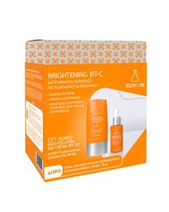 Youth Lab Promo Brightening Vit-C: City Guard Anti-Pollution Day Cream Spf50 40ml & Vitamin C Serum 15ml